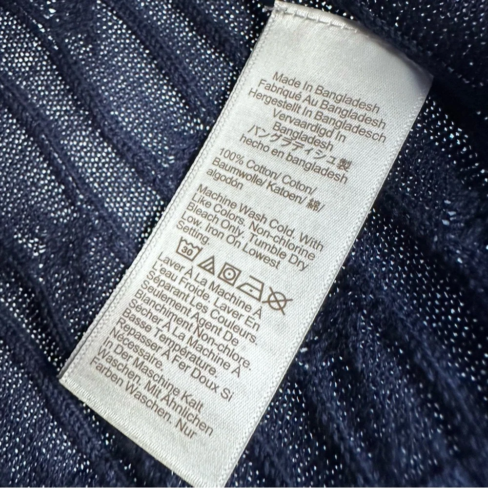 J. Crew Navy Blue Cable Knit Sweater Vest Size Small - Picture 4 of 4